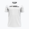 Pánské fitness tričko  Under Armour Sliced Wordmark 60/40S white/black