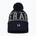 Pánská zimní čepice  Under Armour Halftime Pom Beanie midnight navy/summit white