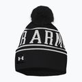 Pánská zimní čepice  Under Armour Halftime Pom Beanie black/white/white 3