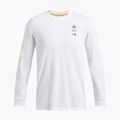 Pánské tričko longsleeve Under Armour Curry Verbiage Heavyweight white/high vis yellow/black 5