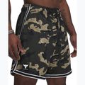 Pánské šortky Under Armour Project Rock Mesh baroque green / white 4