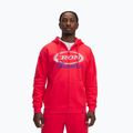 Pánská mikina Under Armour Project Rock Icon Fleece FZ lava red