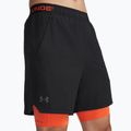 Pánské tréninkové šortky Under Armour Vanish Woven 2In1 Sts black/fire/pitch gray 4