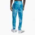 Pánské kalhoty Under Armour Rival Terry Jogger s potiskem ether blue/onyx white 3