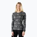 Dámská termoakční mikina Smartwool Merino 250 Baselayer Crew Boxed black deco floral
