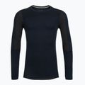 Pánské termoaktivní tričko s dlouhým rukávem Smartwool Intraknit Thermal Merino Baselayer Colorblock Crew deep navy/charcoal