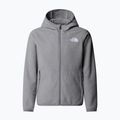 Dětská fleecová mikina The North Face Teen Glacier Full Zip Hoodie mid grey heather