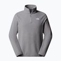 Pánská fleecová mikina The North Face Glacier Fleece 1/4 Zip mid grey heather 4