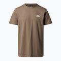 Pánské tričko The North Face Simple Dome mocha brown 3