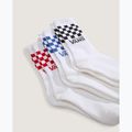 Ponožky Vans Classic Check Crew 3 pairs white 3