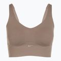 Sportovní podprsenka Nike Alate Medium Support Longline mink brown/white 8