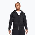 Pánská mikina Nike Club Full Zip Hoodie black/black/white