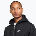 Pánská mikina Nike Club Full Zip Hoodie black/black/white 4