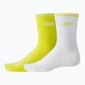 Ponožky New Balance Running Stripe Midcalf 2 páry  yellow/white