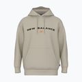 Pánská mikina New Balance Reimagine Fleece Hraphic Hoody timberwolff