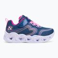 Dětské boty SKECHERS Heart Lights Retro Hearts navy leather/multi trim 2