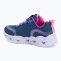Dětské boty SKECHERS Heart Lights Retro Hearts navy leather/multi trim 3