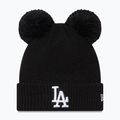 Dámská zimní čepice New Era Wmns Double Pom La Dodgers black