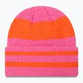 Dámská zimní čepice  New Era Stripe Cuff Knit Beanie pastel pink 2