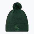 Dámská kšiltovka  New Era Metallic Bobble Knit Beanie Los Angeles Dodgers dark green