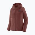 Dámská softshellová bunda Patagonia R2 CrossStrata Hoody dark ruby