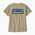 Dámské tričko Patagonia P-6 Logo Responsibili-Tee pumice 2