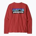 Dámské tričko Longsleeve Patagonia P-6 Logo Responsibili-Tee potters red 2