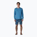 Pánské tričko Longsleeve Patagonia Capilene Cool Daily - Boardshort Logo shore blue/light shore blue x-dye 2