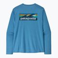 Pánské tričko Longsleeve Patagonia Capilene Cool Daily - Boardshort Logo shore blue/light shore blue x-dye 5