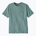 Pánské tričko Patagonia Boardshort Logo Pocket Responsibili blue sage