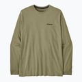 Pánské tričko Longsleeve Patagonia P-6 Logo Responsibili p-6 outline/gumtree green