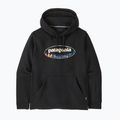 Pánská mikina Patagonia '95 Oval Logo Uprisal Hoody Black: Kaleido