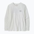 Dámské tričko Longsleeve Patagonia P-6 Logo Responsibili-Tee LS fiber white