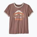 Dámské tričko Patagonia Great Waves Ringer Tee moonrise taupe