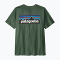 Pánské tričko na lezení Patagonia P-6 Logo canopy green 2