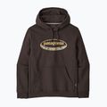 Pánská mikina Patagonia '95 Oval Logo Uprisal Hoody Den Brown: Heliotropic