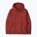 Pánská mikina Patagonia Boardshort Logo Uprisal Hoody Rusty Red