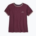 Dámské tričko Patagonia Fitz Roy Foothills Ringer Tee berry fig