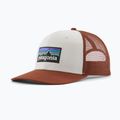 Kšiltovka Patagonia P-6 Logo Trucker Hat white w/rusty red