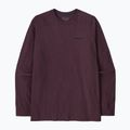 Pánské tričko Longsleeve Patagonia P-6 Logo Responsibili berry fig