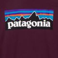 Pánské tričko Longsleeve Patagonia P-6 Logo Responsibili berry fig 4