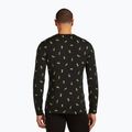 Pánská termoakční mikina icebreaker Merino 200 Oasis Crewe Snow Day black/peridot/aop 3