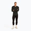Pánská termoakční mikina icebreaker Merino 200 Oasis Crewe Snow Day black/peridot/aop 5