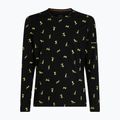 Pánská termoakční mikina icebreaker Merino 200 Oasis Crewe Snow Day black/peridot/aop 8