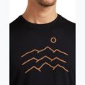 Pánské tričko icebreaker Merino 125 Cool-Lite Sphere Tee Across The Peaks black 6