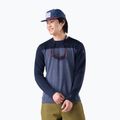 Pánská termo mikina Smartwool Classic Thermal Merino Base Layer Colorblock Crew Boxed deep navy/nightfall
