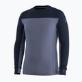 Pánská termo mikina Smartwool Classic Thermal Merino Base Layer Colorblock Crew Boxed deep navy/nightfall 3