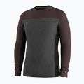 Pánská termo mikina Smartwool Classic Thermal Merino Base Layer Colorblock Crew Boxed mink/charcoal 3