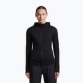 Dámská trekingová mikina Icebreaker Merino 200 Realfleece Descender Half Zip Hoodie black
