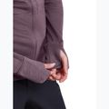 Dámská trekingová mikina Icebreaker Merino 200 Realfleece Descender Half Zip Hoodie grey plum 9